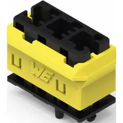 Connector housing, black/yellow, 491104013