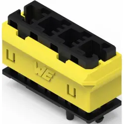 Connector housing, black/yellow, 491104014