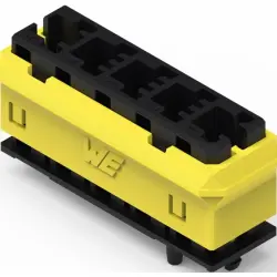 Connector housing, black/yellow, 491104015