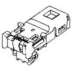 Socket, unequipped, 2 pole, angled, 1 row, yellow, 1376030-1