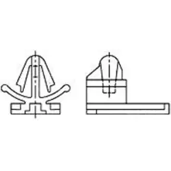 Clamp, for connector, 368165-1