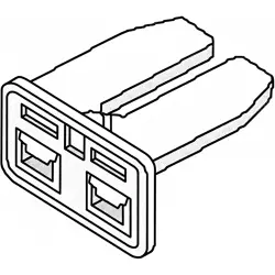 End position lock, for sealed connector, 174358-7