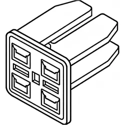 End position lock, for sealed connector, 174258-7