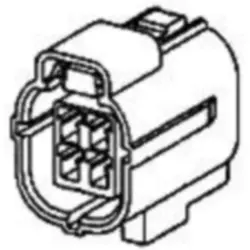 Plug, unequipped, 6 pole, straight, 3 rows, black, 368530-1