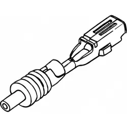 Receptacle, 0.2-0.5 mm², AWG 24-20, crimp connection, tin-plated, 171699-1