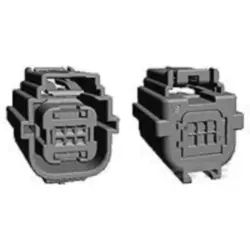Socket, unequipped, 6 pole, straight, 2 rows, gray, 1924211-1