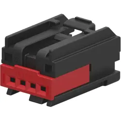 Socket, unequipped, 6 pole, straight, 1 row, black, 1456985-3