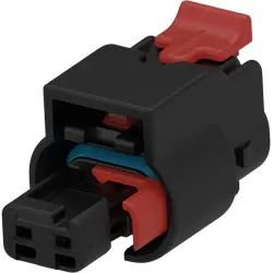 Socket, unequipped, 2 pole, straight, 1 row, black, 1-1924067-4