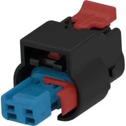 Socket, unequipped, 2 pole, straight, 1 row, black, 1-1924067-6