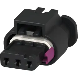 Socket, unequipped, 3 pole, straight, 1 row, black, 1-1670917-1