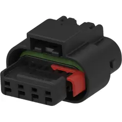 Socket, unequipped, 4 pole, straight, 1 row, black, 1-1456426-1
