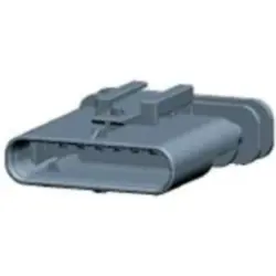Plug, unequipped, 8 pole, straight, 1 row, black, 1-1703506-1