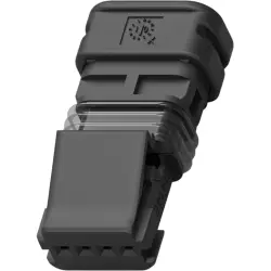 Socket, unequipped, 4 pole, straight, 1 row, black, 2141466-1