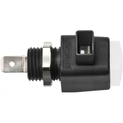 Quick pressure clamp, 12.5 mm, white, 300 V, 16 A, faston plug, nickel-plated, ESD 798 / WS
