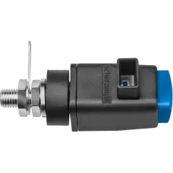 Quick pressure clamp, blue, 300 V, 16 A, solder connection/cable lug, nickel-plated, SDK 800 / BL