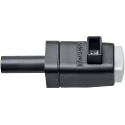 Quick pressure clamp, 4 mm, white, 300 V, 16 A, 4 mm plug, nickel-plated, SDK 799 / WS