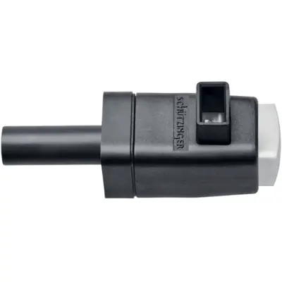 Quick pressure clamp, 4 mm, white, 300 V, 16 A, 4 mm plug, nickel-plated, SDK 799 / WS - 1