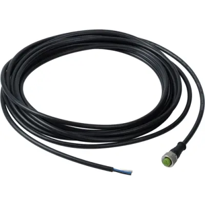 Sensor actuator cable, M12-cable socket, straight to open end, 5 pole, 5 m, black, 960 693 05 - 1