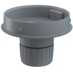 Tube adapter, gray, (Ø x H) 85 mm x 64 mm, for EvoSIGNAL, 261 700 05