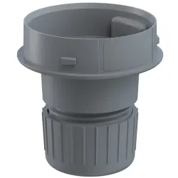 Tube adapter, gray, (Ø x H) 62 mm x 60 mm, for EvoSIGNAL, 260 700 05