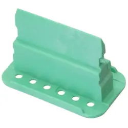 Plug, unequipped, 12 pole, straight, 2 rows, green, W12S-P012