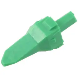 Plug, 3 pole, straight, green, W3P