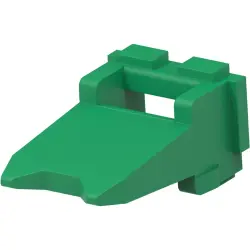 Plug, 4 pole, straight, green, W4P