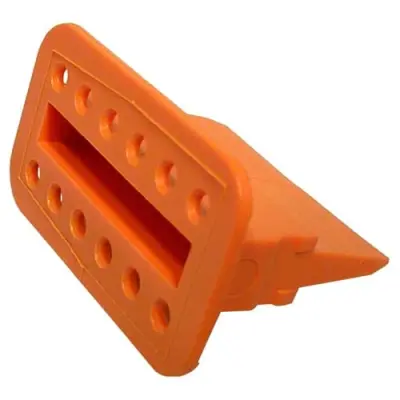 Socket, 12 pole, straight, orange, W12S - 1