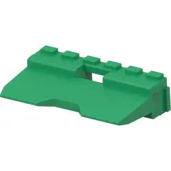 Plug, 12 pole, straight, green, W12P