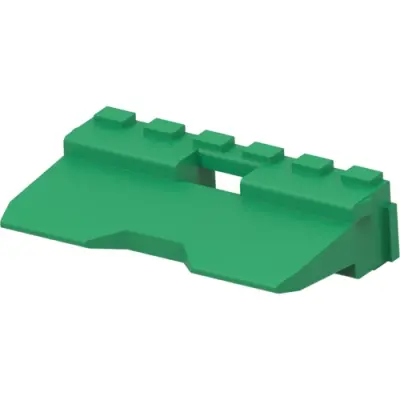 Plug, 12 pole, straight, green, W12P - 1