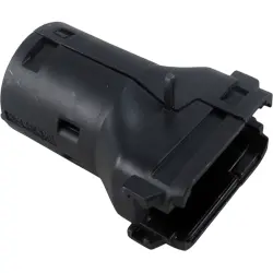 Plug end housing, black, 12 poles, for automotive connector, 1028-015-1205