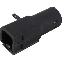 Plug end housing, black, 2 poles, for automotive connector, 1028-021-0205