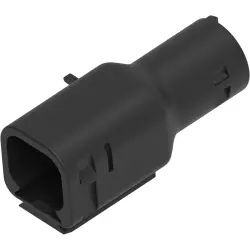 Plug end housing, black, 4 poles, for automotive connector, 1028-027-0405