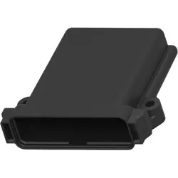 Connector housing, black, for automotive connector, EEC-325X4B