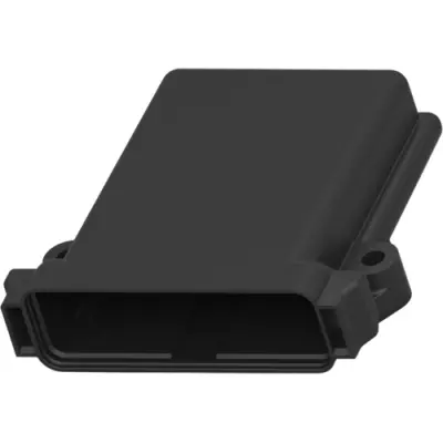 Connector housing, black, for automotive connector, EEC-325X4B - 1