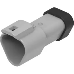 Pin housing, gray, 3 poles, for DEUTSCH DT series, DT04-3P-E003