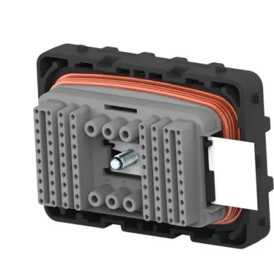 Socket housing, black, 86 poles, for DRCP series, DRCP28-86SC - 1