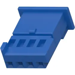 Socket, unequipped, 4 pole, straight, 1 row, blue, 3-1355397-3