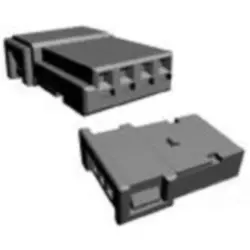 Socket, unequipped, 4 pole, straight, 1 row, black, 1241634-3