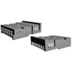 Socket, unequipped, 6 pole, angled, 1 row, black, 936289-2