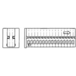 Socket, unequipped, 32 pole, angled, 2 rows, black, 968265-1