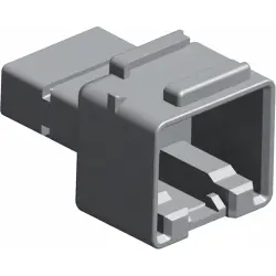 Plug, unequipped, 12 pole, straight, 2 rows, black, 1-1534840-1
