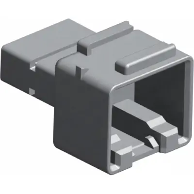 Plug, unequipped, 12 pole, straight, 2 rows, black, 1-1534840-1 - 1