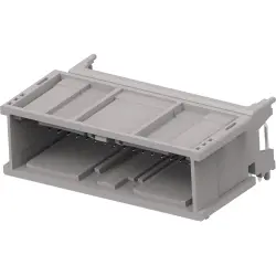 Plug, 32 pole, angled, 2 rows, gray, 2-2177419-3
