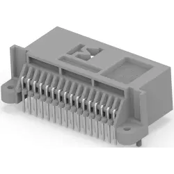 Plug, 32 pole, angled, 2 rows, gray, 953486-1