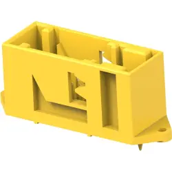 Plug, 26 pole, straight, 2 rows, yellow, 185226-1