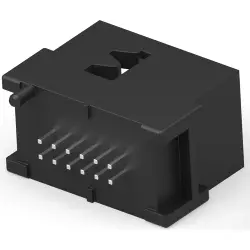 Plug, 12 pole, straight, 2 rows, black, 967646-1