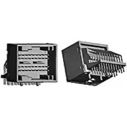Plug, 40 pole, angled, 4 rows, black, 1-1394155-4