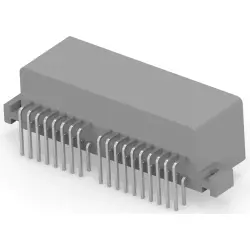 Plug, 36 pole, angled, 2 rows, gray, 179059-6