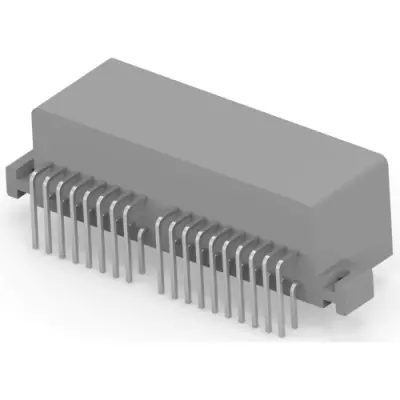 Plug, 36 pole, angled, 2 rows, gray, 179059-6 - 1